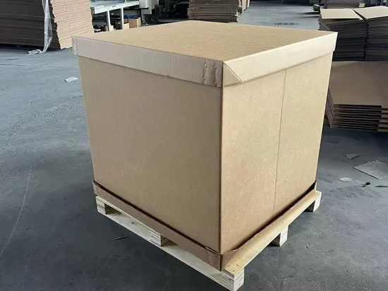 Large Heavy Duty Custom Printed Triple Wall AAA Flute Kraft Corrugated Cardboard Paper Furniture Plastic Chemical Powder Machine Packaging Pallet Carton Box