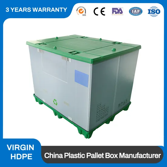 Wholesale Industrial Customized Corrugated Plastic Automotive Sleeves Collapsible Box with Blow Lid and Pallet