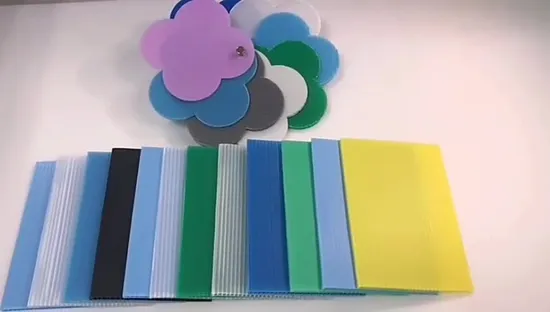 3mm 4mm 5mm 6mm Plastic Coreflute Correx Cartonplast Polyflute Coroplast PP Hollow Sheet China Manufacturer