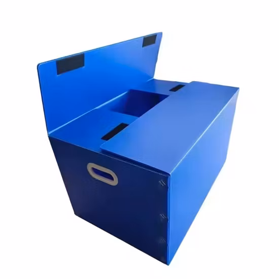 Custom Foldable Plastic Corrugated Carton Boxes PP Turnover Boxes