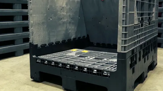 Recyclable Corrugated Plastic PP Sleeves Foldable Box with Pallet and Lid 