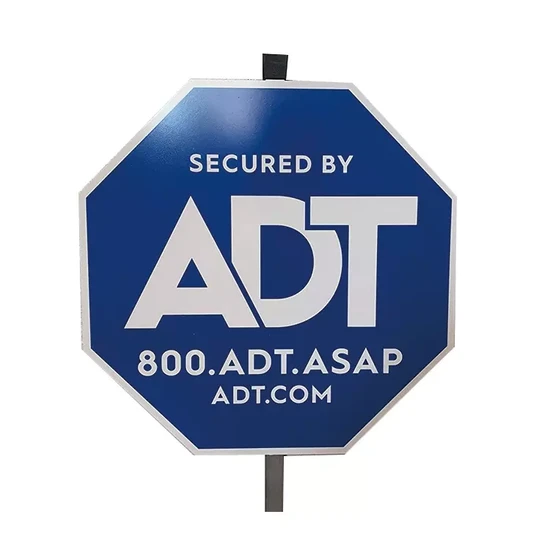 American Reflective Warning Sign Board Adt Security Yard Sign 