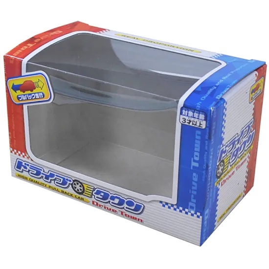 Wholesale Custom Kids Plush Doll Gift Corrugated Window Toy Box Packaging with Plastic Pet 