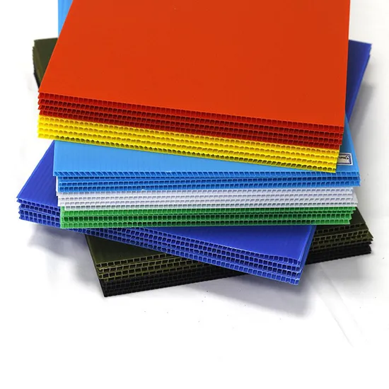 Corrugated Plastic Honeycomb Panel 2mm 3mm 4mm PP Hollow Sheet 5mm 6mm 8mm Plastico Polipropilen Petek Coroplast Board Correx Corflute Sheet 