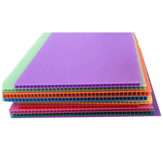 Factory Wholesale PP Hollow Fluted Corrugated Plastic Sheet/Coroplast PP Sheet 