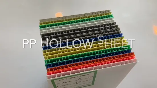 A1/A2/A3/A4 Size PP Corrugated/Corflute/Coroplast Plastic Cardboard Roofing Sheet 